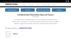 Desktop Screenshot of cooperativacredifuturo.com