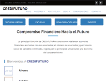 Tablet Screenshot of cooperativacredifuturo.com